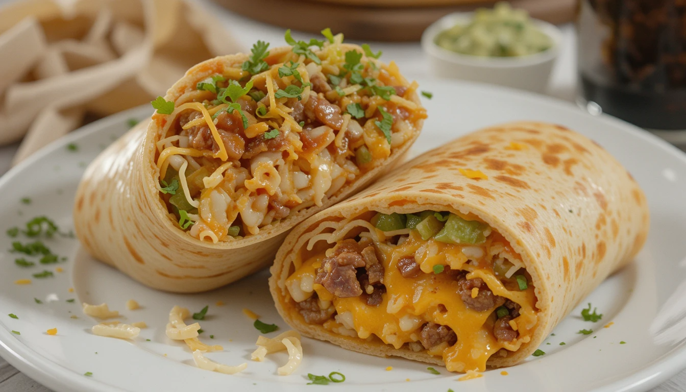 Nacho Cheese Beef Wrap