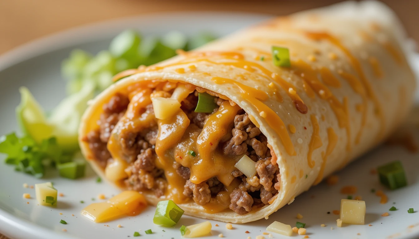 Nacho Cheese Beef Wrap