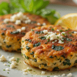 Golden Mediterranean Salmon Cakes with